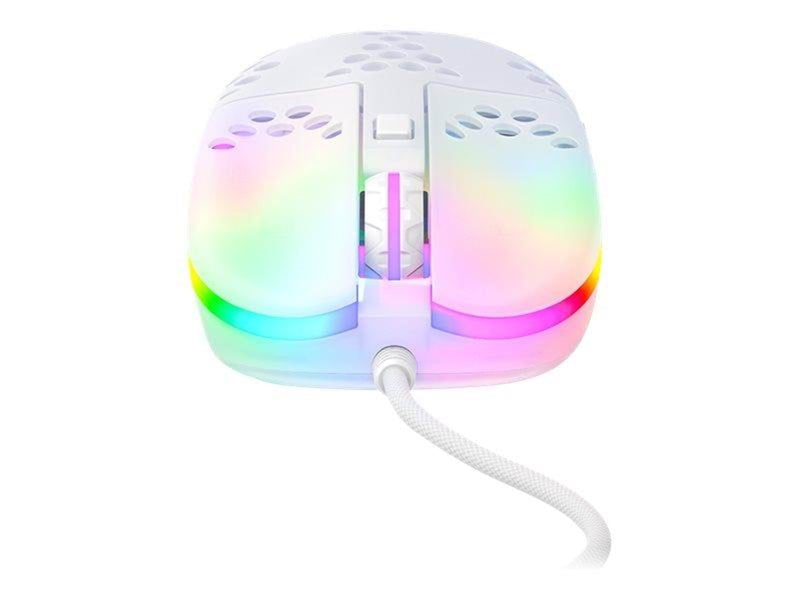 Xtrfy MZ1 - Zy's Rail - Gaming Maus (Weiß mit RGB Licht)