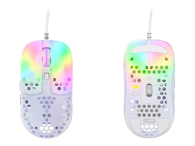 Xtrfy MZ1 - Zy's Rail - Gaming Maus (Weiß mit RGB Licht)