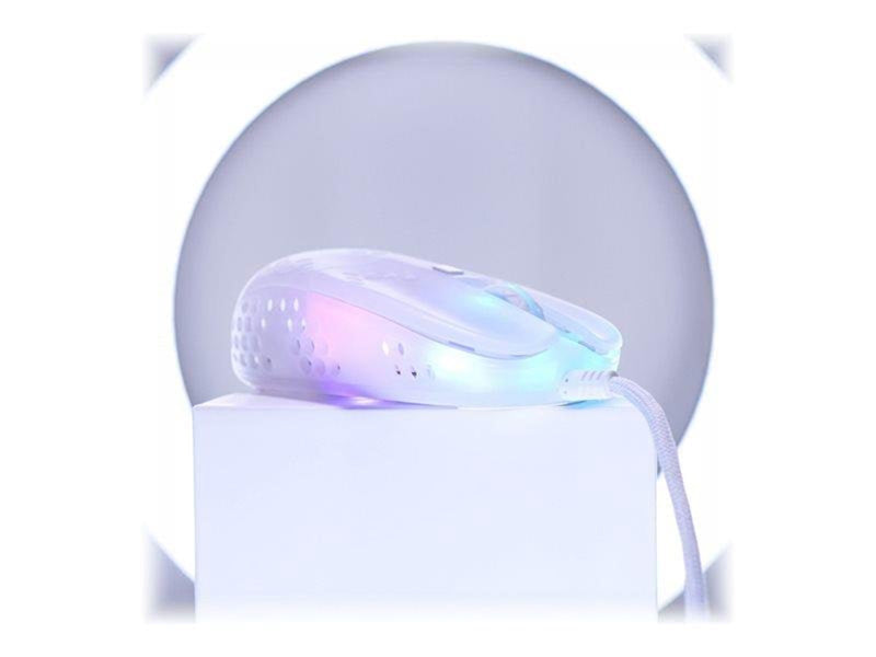 Xtrfy MZ1 - Zy's Rail - Gaming Maus (Weiß mit RGB Licht)