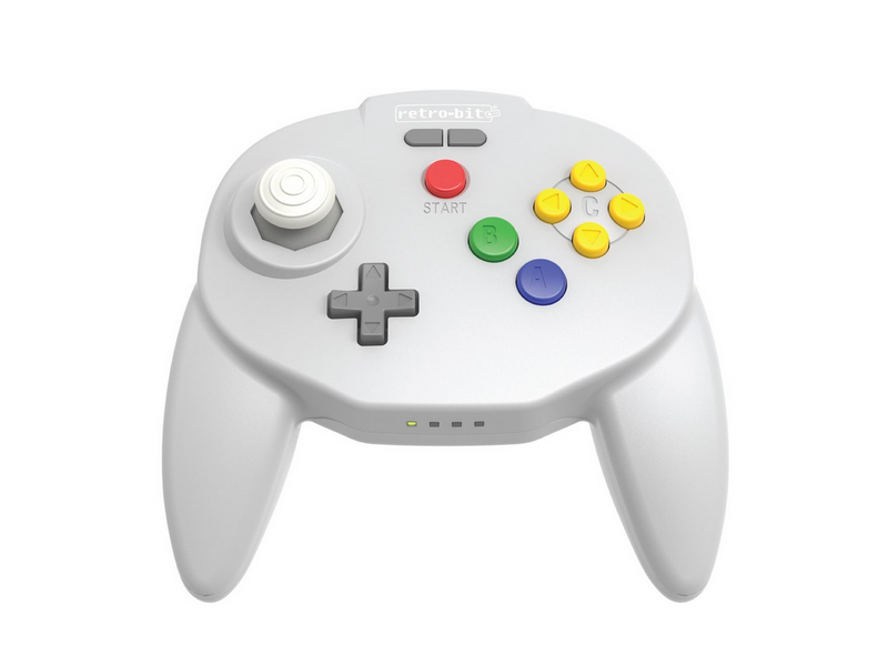 Retro-Bit Tribute64 2.4GHz Wireless Controller - Grey - Wireless Controller - Nintendo 64