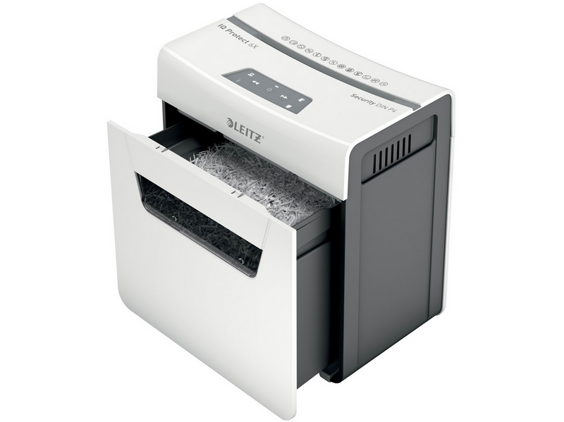 Leitz IQ 6X Protect Premium Aktenvernichter, Partikelschnitt, P4, 6 Blatt