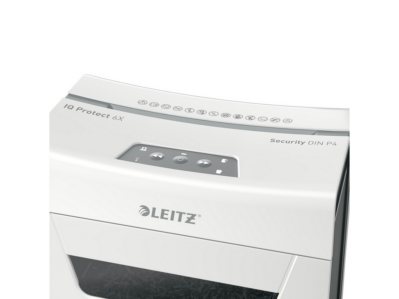 Leitz IQ 6X Protect Premium Aktenvernichter, Partikelschnitt, P4, 6 Blatt