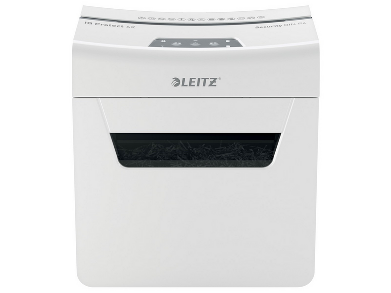 Leitz IQ 6X Protect Premium Aktenvernichter, Partikelschnitt, P4, 6 Blatt