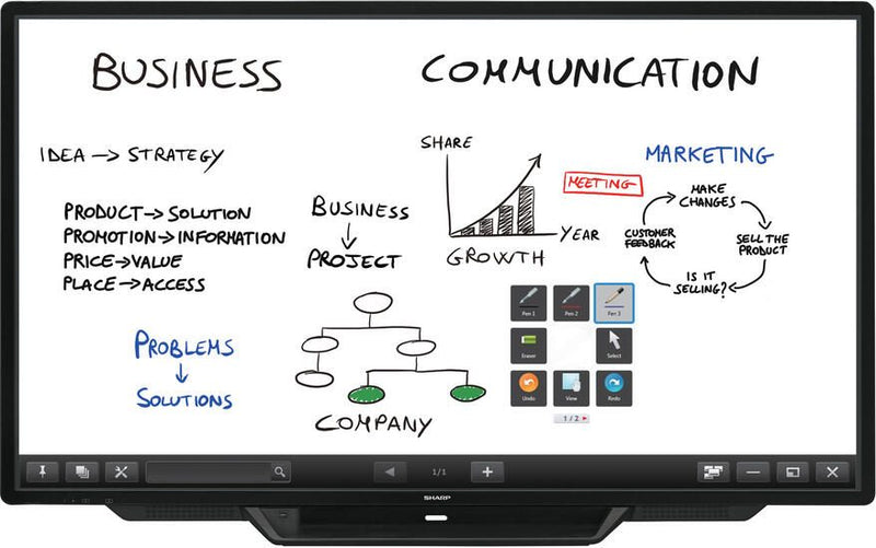 Sharp PN-80TC3 Digital Signage Touch Display 203 cm 80 Zoll