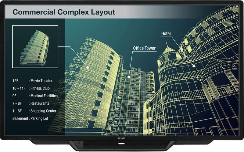 Sharp PN-80TC3 Digital Signage Touch Display 203 cm 80 Zoll