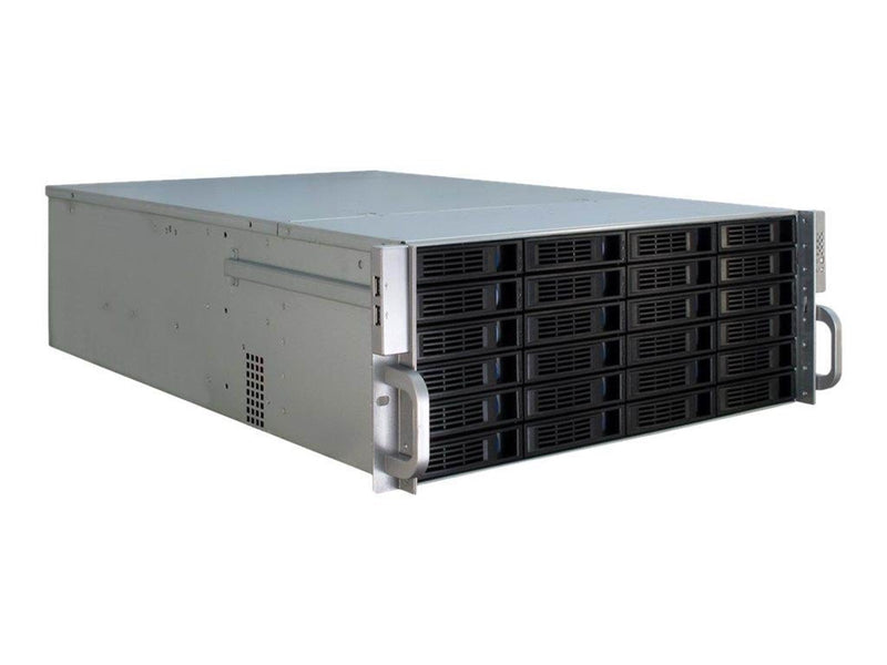 Inter-Tech IPC 4U-4424 - Gehäuse - Server (Rack) - Schwarz