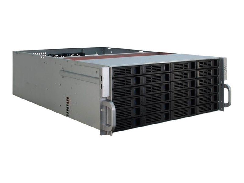 Inter-Tech IPC 4U-4424 - Gehäuse - Server (Rack) - Schwarz