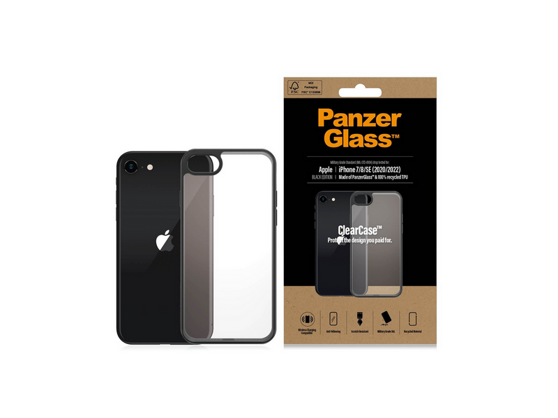 PanzerGlass ClearCase Apple iPhone 8 | 7 | SE (2020/2022) | Black