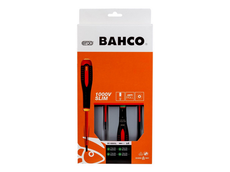 BAHCO Screwdriver set bahco ergo slim blade 4 pieces torx
