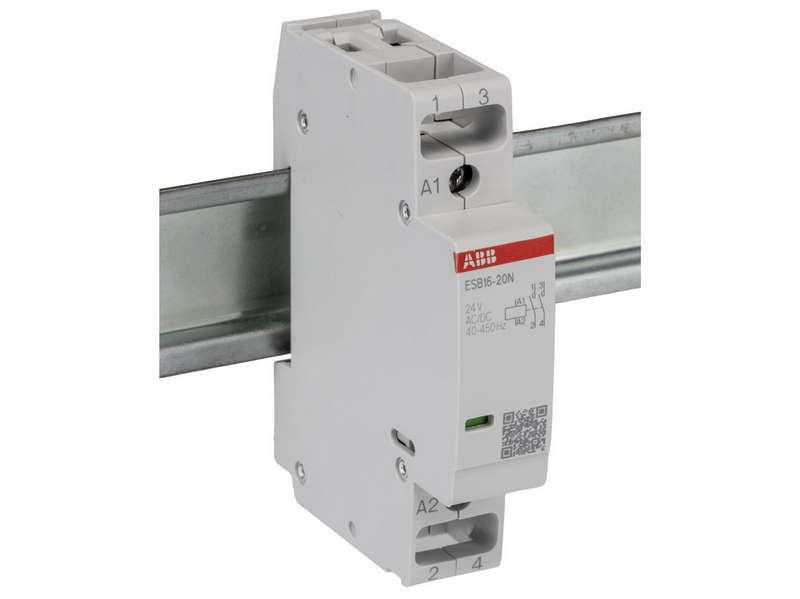 ABB Esb16-20n-01 installation contactor 2no/0nc 24v ac/dc