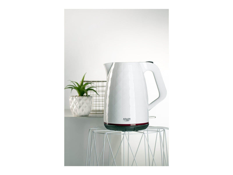 Adler Wasserkocher AD 1277 - Weiß - 2200 W