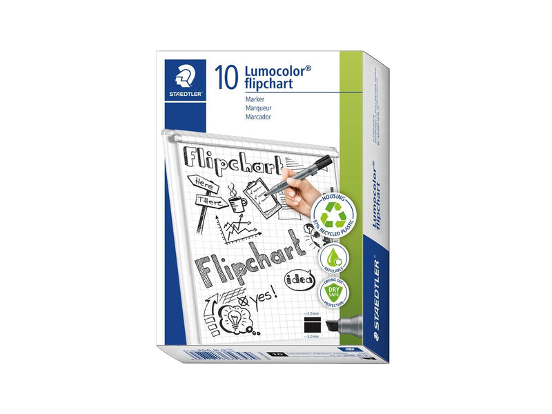 Staedtler Flipchart marker Lumocolor.10 pcs Black