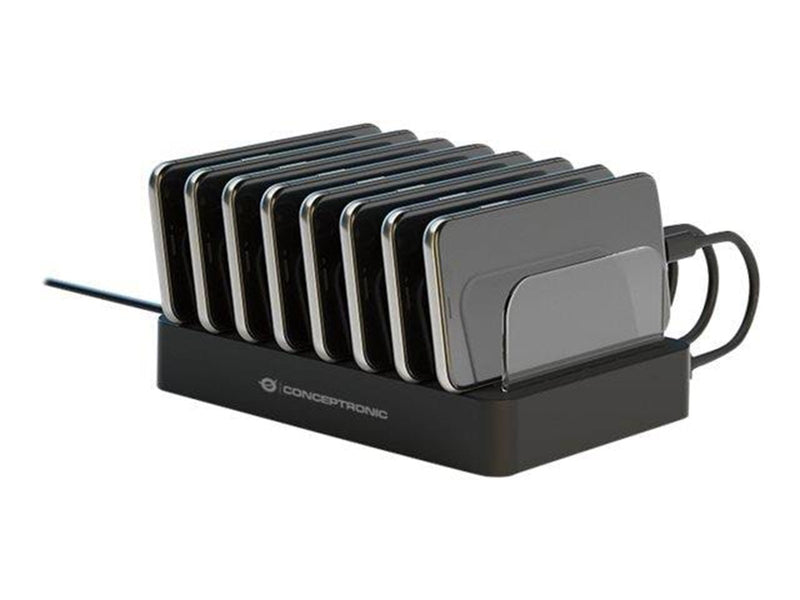 Conceptronics Conceptronic OZUL charging station - 6 x USB 2 x USB-C - 75 Watt
