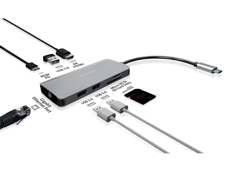 Kensington UH1400P Mobile USB-C® 8-in-1 Dockingstation