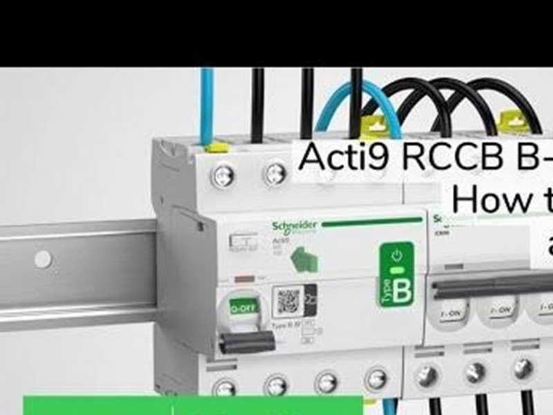 Schneider Electric Acti9 rccb earth leakage protection 4p 63a 30ma b-class-si super immun ac/dc for inst with 3p speed drive and inverter due to dc current