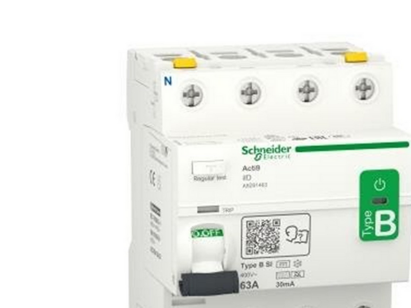 Schneider Electric Acti9 rccb earth leakage protection 4p 63a 30ma b-class-si super immun ac/dc for inst with 3p speed drive and inverter due to dc current