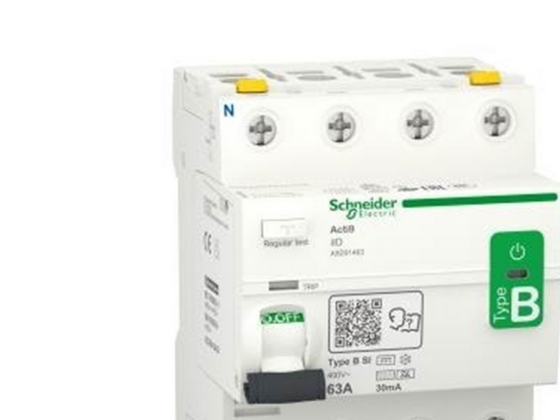 Schneider Electric Acti9 rccb earth leakage protection 4p 63a 30ma b-class-si super immun ac/dc for inst with 3p speed drive and inverter due to dc current