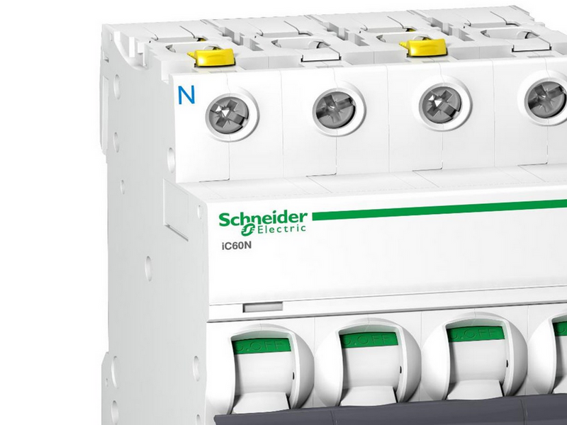 Schneider Electric Acti9 ic60n miniature circuit breaker 3p + n 10 a c curve 10 ka