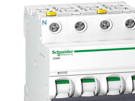 Schneider Electric Acti9 ic60n miniature circuit breaker 3p + n 10 a c curve 10 ka