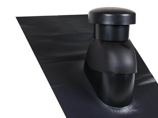 Easy Flex Roofing Sabetoflex roof hood 5-45° ø125 black pib