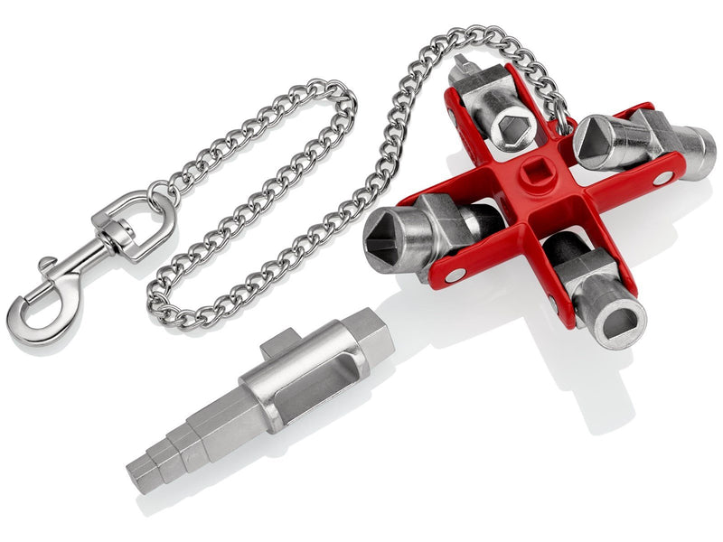 KNIPEX Universal-Schlüssel "Bau", für gängige Schränke und Absperrsysteme