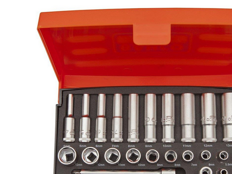 BAHCO socket set mini 1/4 37 pieces 4-13mm