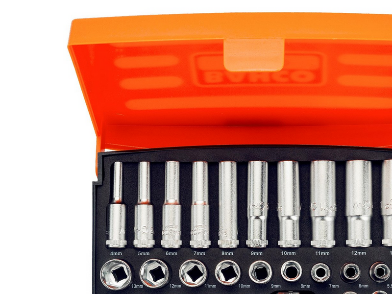 BAHCO socket set mini 1/4 37 pieces 4-13mm