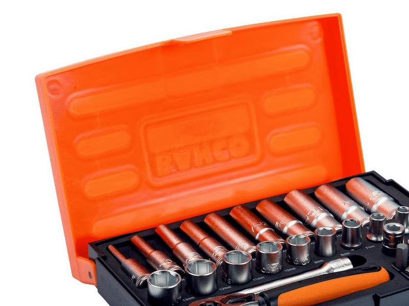 BAHCO socket set mini 1/4 37 pieces 4-13mm