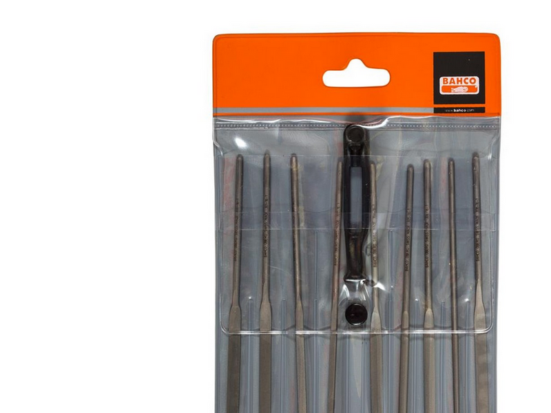 BAHCO 9 pce set of 16cm needle cut 1