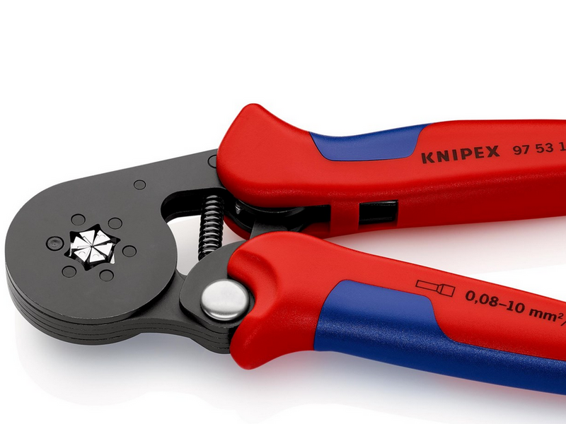 KNIPEX Selbsteinstellende Crimpzangen für Aderendhülsen, mit Seiteneinführung
