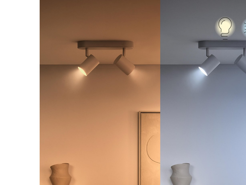 WiZ Tunable GU10 Smart Spot Light 2-pack - Dimmable warm-to-cold White LED