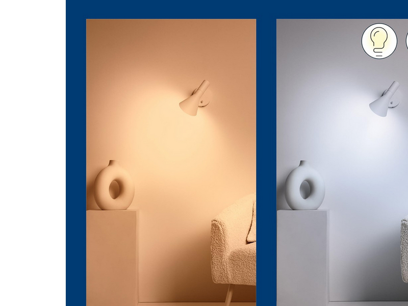 WiZ Tunable C37 E14 Smart Candle Bulb 2-pack - Dimmable warm-to-cold White LED