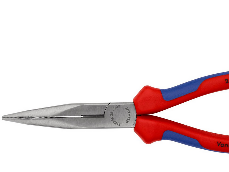 KNIPEX Flachrundzangen mit Schneide, (Storchschnabelzangen)