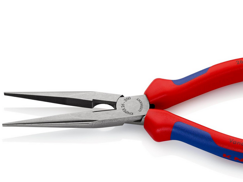 KNIPEX Flachrundzangen mit Schneide, (Storchschnabelzangen)