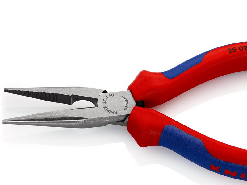 KNIPEX Flachrundzangen mit Schneide, (Radiozangen)