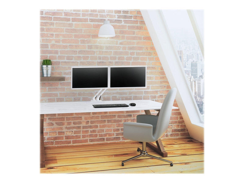 Ergotron MXV Desk Dual Monitor Arm - mounting kit - for 2 monitors (adjustable arm)