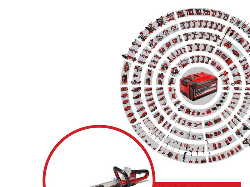 Einhell Cordless Hedge Trimmer ARCURRA 18/55