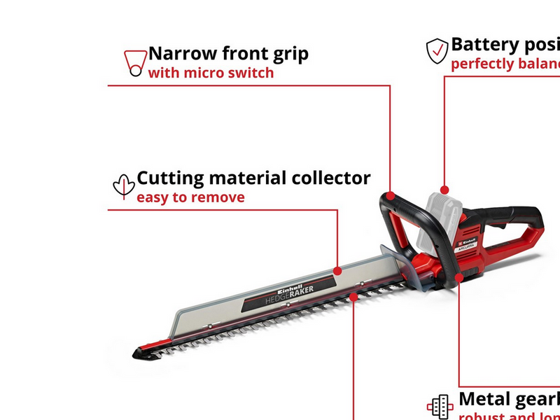 Einhell Cordless Hedge Trimmer ARCURRA 18/55