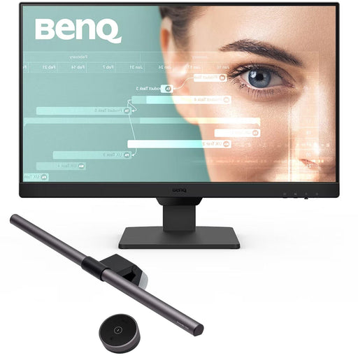 BenQ GW2490 Full HD LED-Monitor 60,45 cm (23,8') + BenQ Screenbar Halo - LED-Monitorlampe schwarz