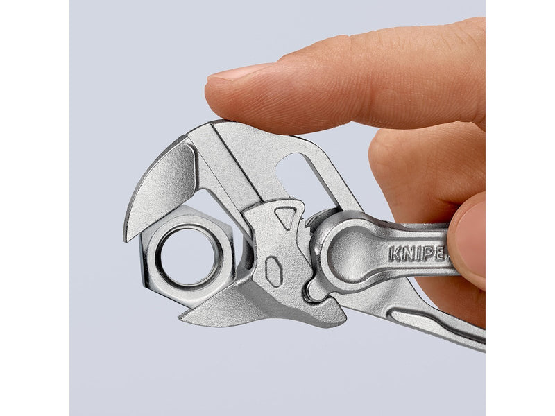 KNIPEX Zangenschlüssel XS, Zange und Schraubenschlüssel in einem Werkzeug