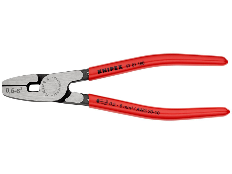 KNIPEX Crimpzange für Aderendhülsen, mit Fronteinführung