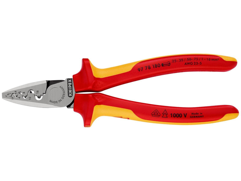 KNIPEX Crimpzangen für Aderendhülsen, mit Dorn-Crimp