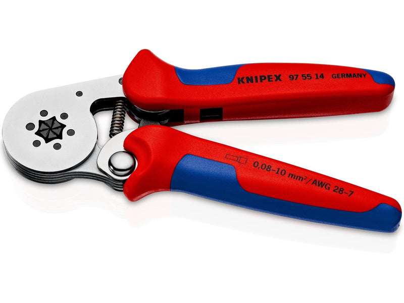 KNIPEX Selbsteinstellende Crimpzangen für Aderendhülsen, mit Seiteneinführung