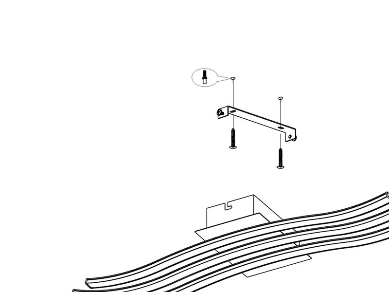 EGLO RONCADE 1 Wand- / Deckenleuchte, weiss
