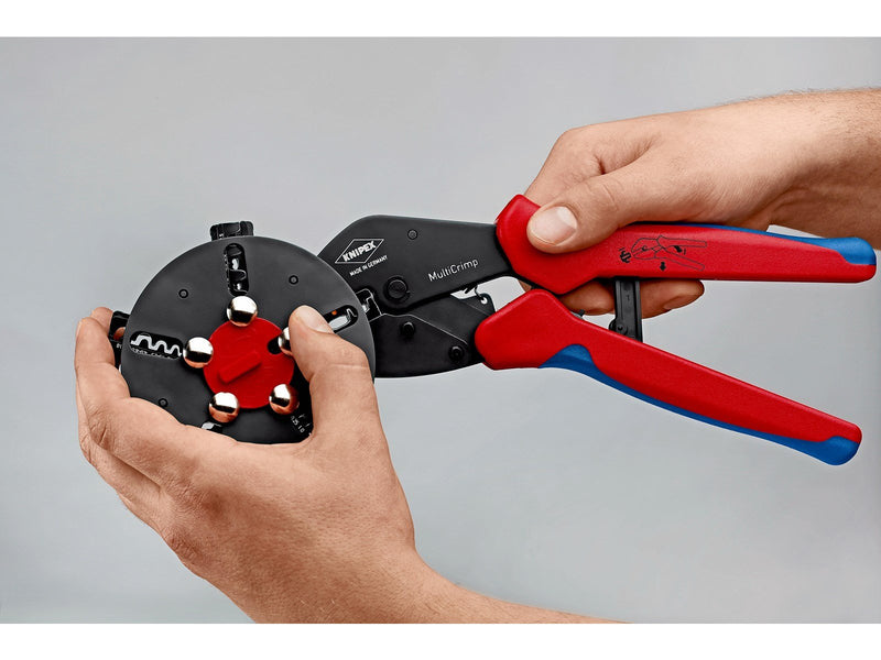 KNIPEX MultiCrimp®, Crimpzangen mit Wechselmagazin