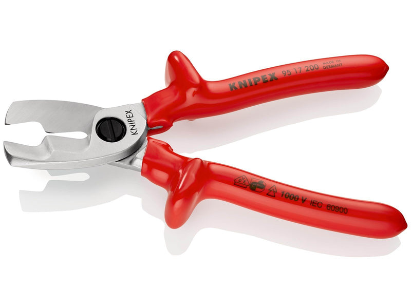 KNIPEX Kabelscheren, mit Doppelschneide