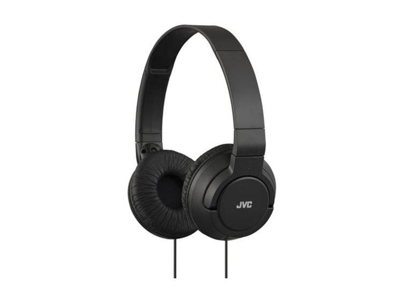 JVC  HA-S180 lightweight headphones. Black
