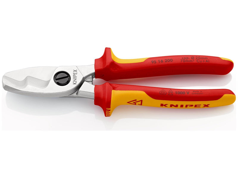 KNIPEX Kabelscheren, mit Doppelschneide