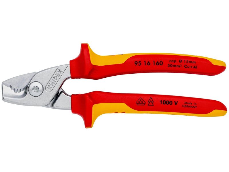 KNIPEX StepCut, Kabelscheren mit Stufenschnitt