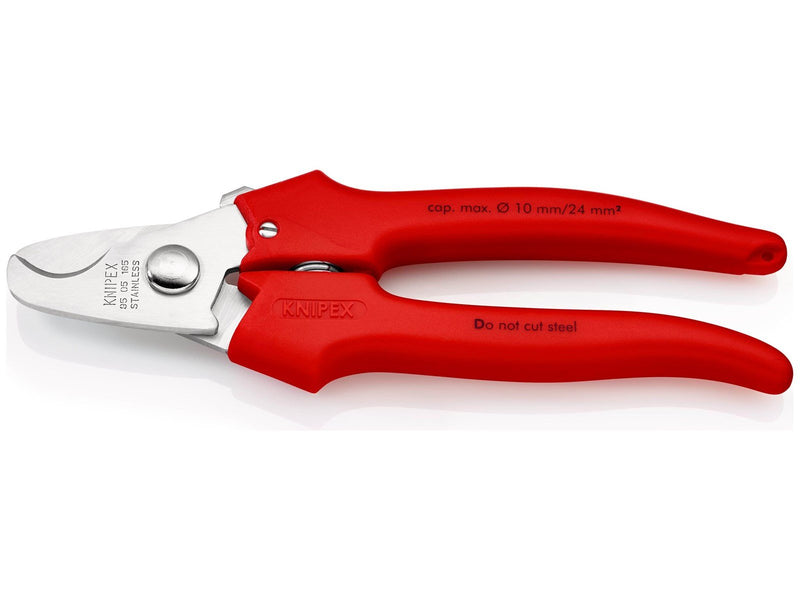 KNIPEX Kabelscheren, Griffe mit Kunststoff umspritzt